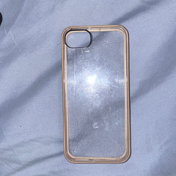 iPhone 5 clear white rim case - Picture 1 of 2